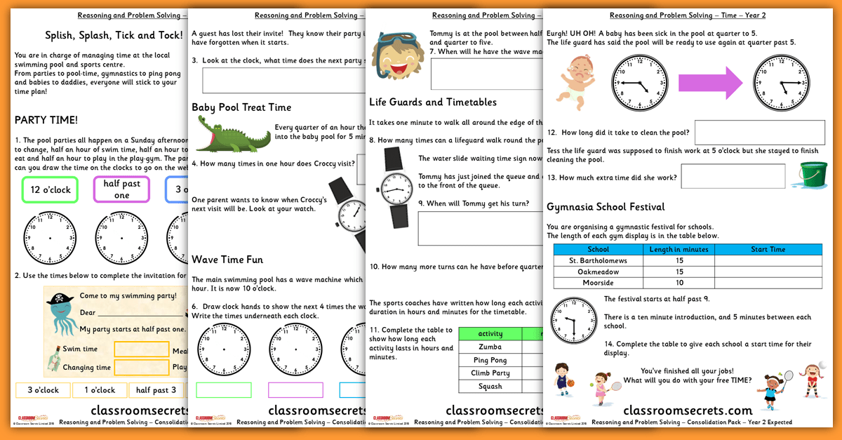 Time Consolidation Year 2 Summer Block 3 Reasoning and Problem Solving