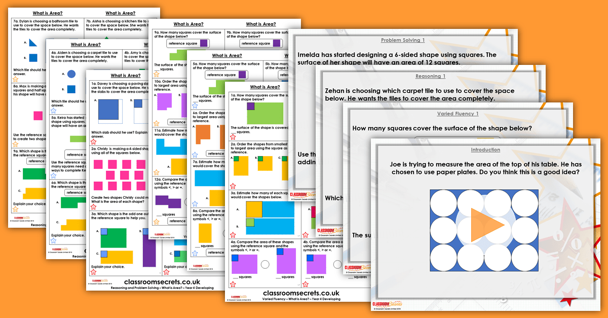 What is Area? Year 4 Area Free Resource Pack Classroom Secrets