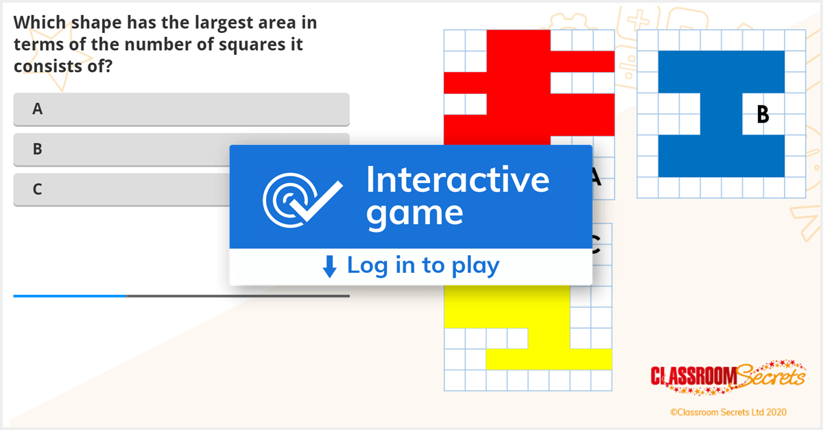 Year 4 Comparing Area IWB Area Activity Classroom Secrets Classroom