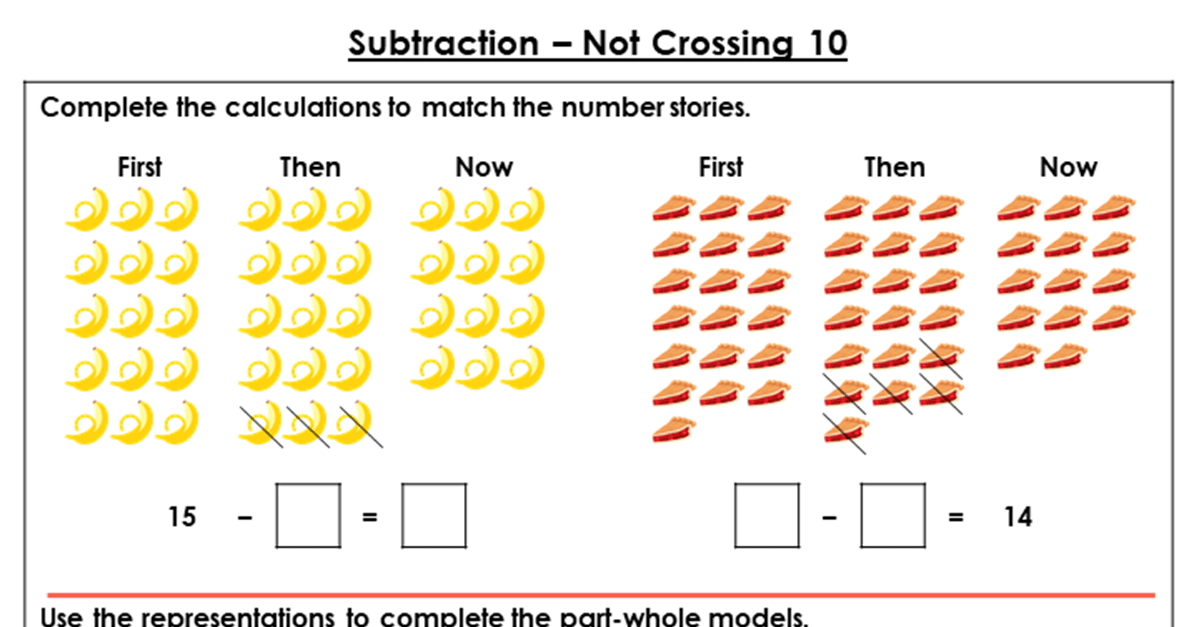 Year 1 Subtraction Not Crossing 10 Lesson Classroom Secrets