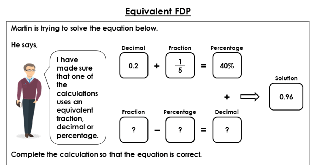 Year 6 Equivalent FDP Lesson Classroom Secrets Classroom Secrets
