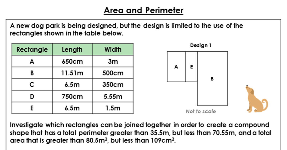 Year 6 Area and Perimeter Lesson Classroom Secrets Classroom Secrets