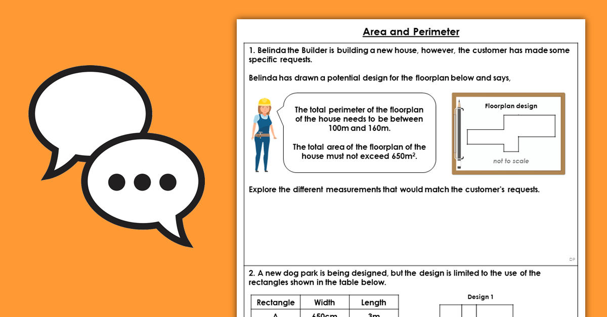 Perimeter, Area and Volume Year 6 Area and Perimeter Discussion