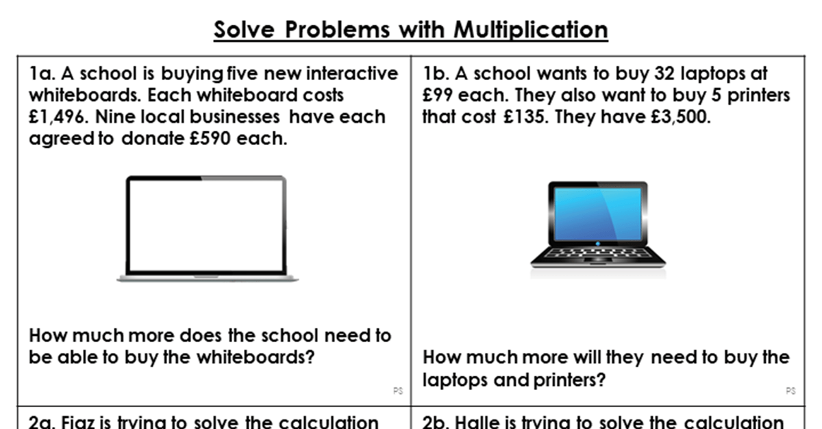 Solve Problems with MultiplicationReasoning and Problem Solving