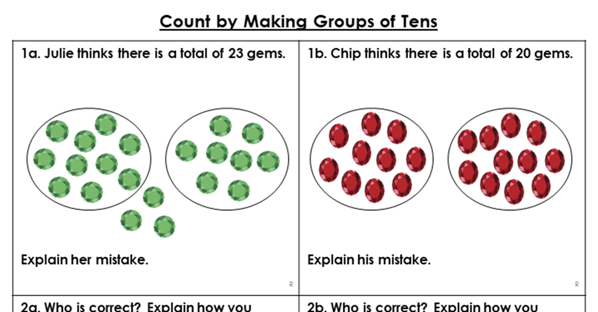 Count by Making Groups of Tens – Reasoning and Problem Solving