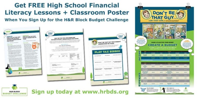 Weareteachers - Taxes. Paystubs. Bills. It Can Be Tough Stuff To Teach, But It's What Your Students Really Need To Know. Get Help With The @Hrblock Budget Challenge. There's Still Time To H&R Block Budget Challenge And Lesson Plans For Financial Literacy - Class Tech Tips