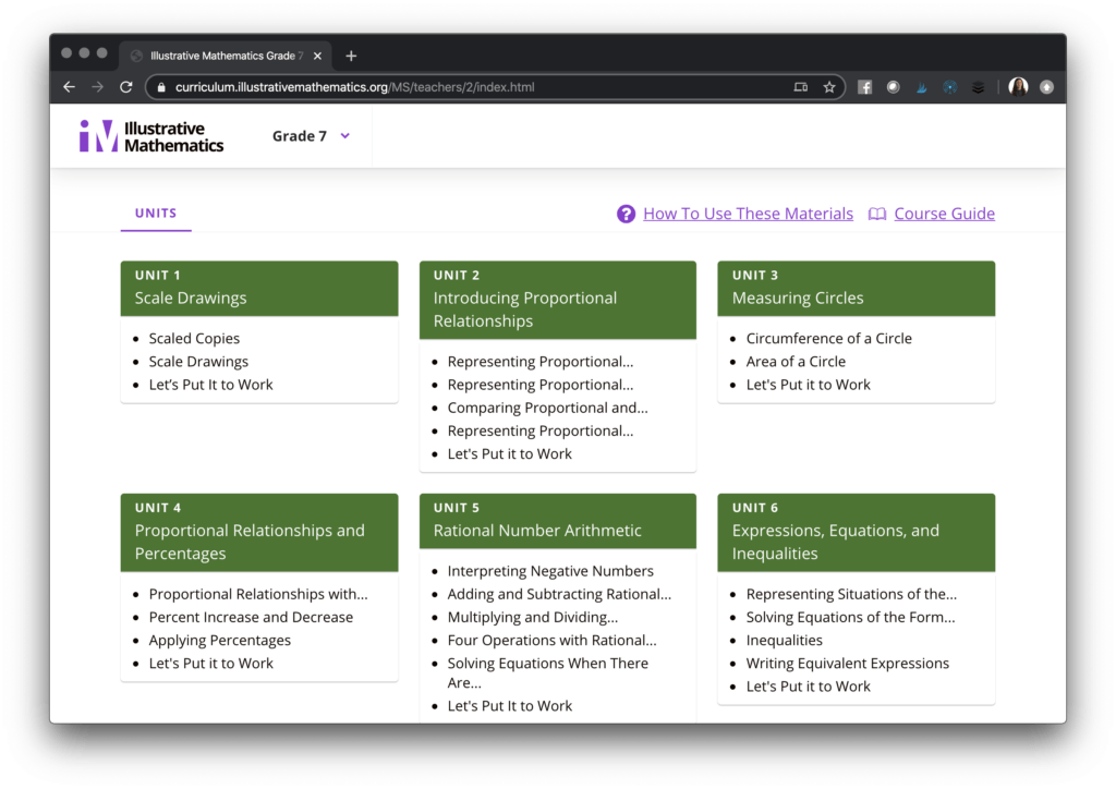 ProblemBased Middle School Math Curriculum Class Tech Tips