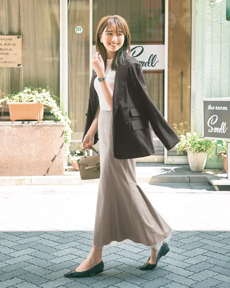 アラサー女子の「秋のジャケット＆スカートコーデ」6選 CLASSY.[クラッシィ]