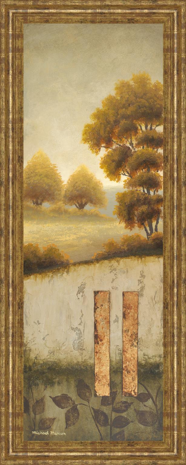 18 in. x 42 in. "Beyond The Forest" By Michael Marcon Framed Print Wall