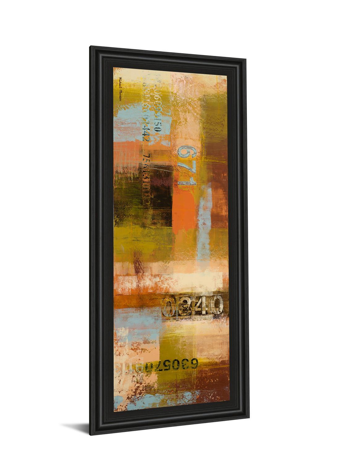 18 in. x 42 in. "Departures Il" By Michael Marcon Framed Print Wall Art