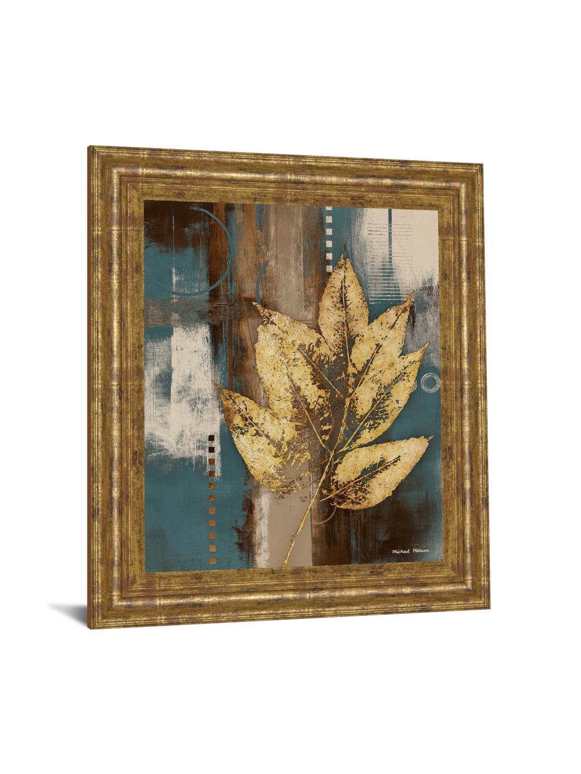 22 in. x 26 in. "Golden Force I " By Michael Marcon Framed Print Wall