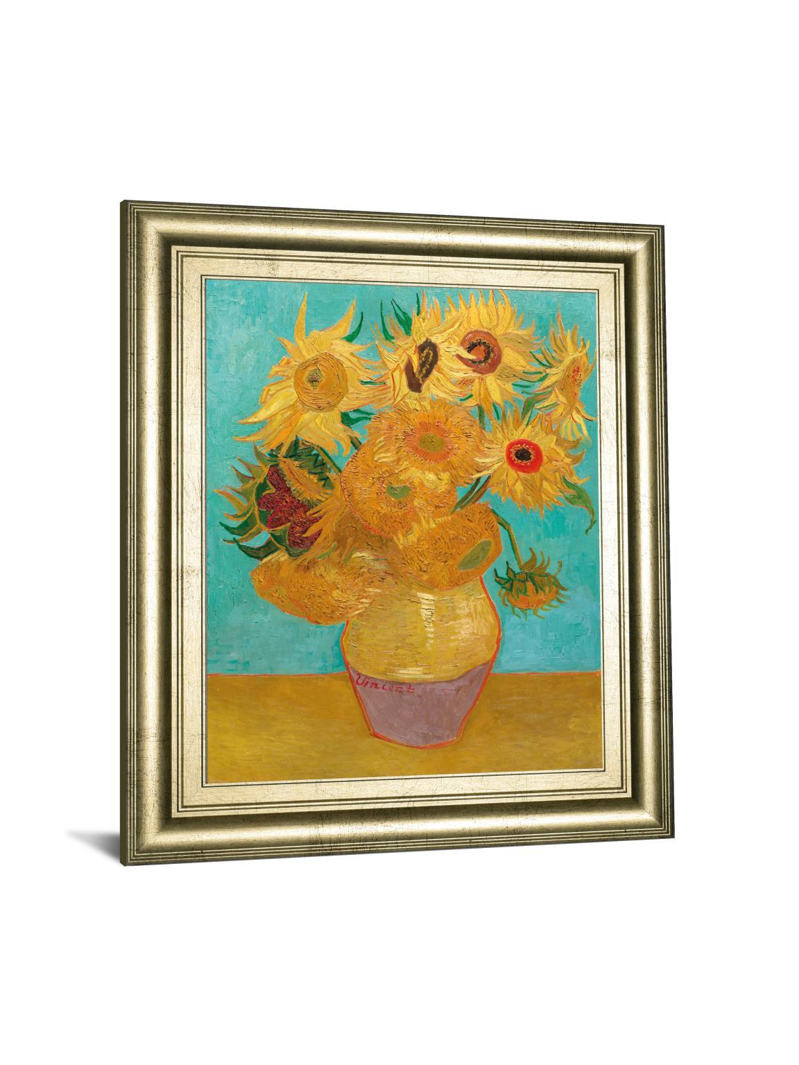 STILL LIFE VASE WITH TWELVE SUNFLOWERS, JANUARY 1889 BY VINCENT VAN