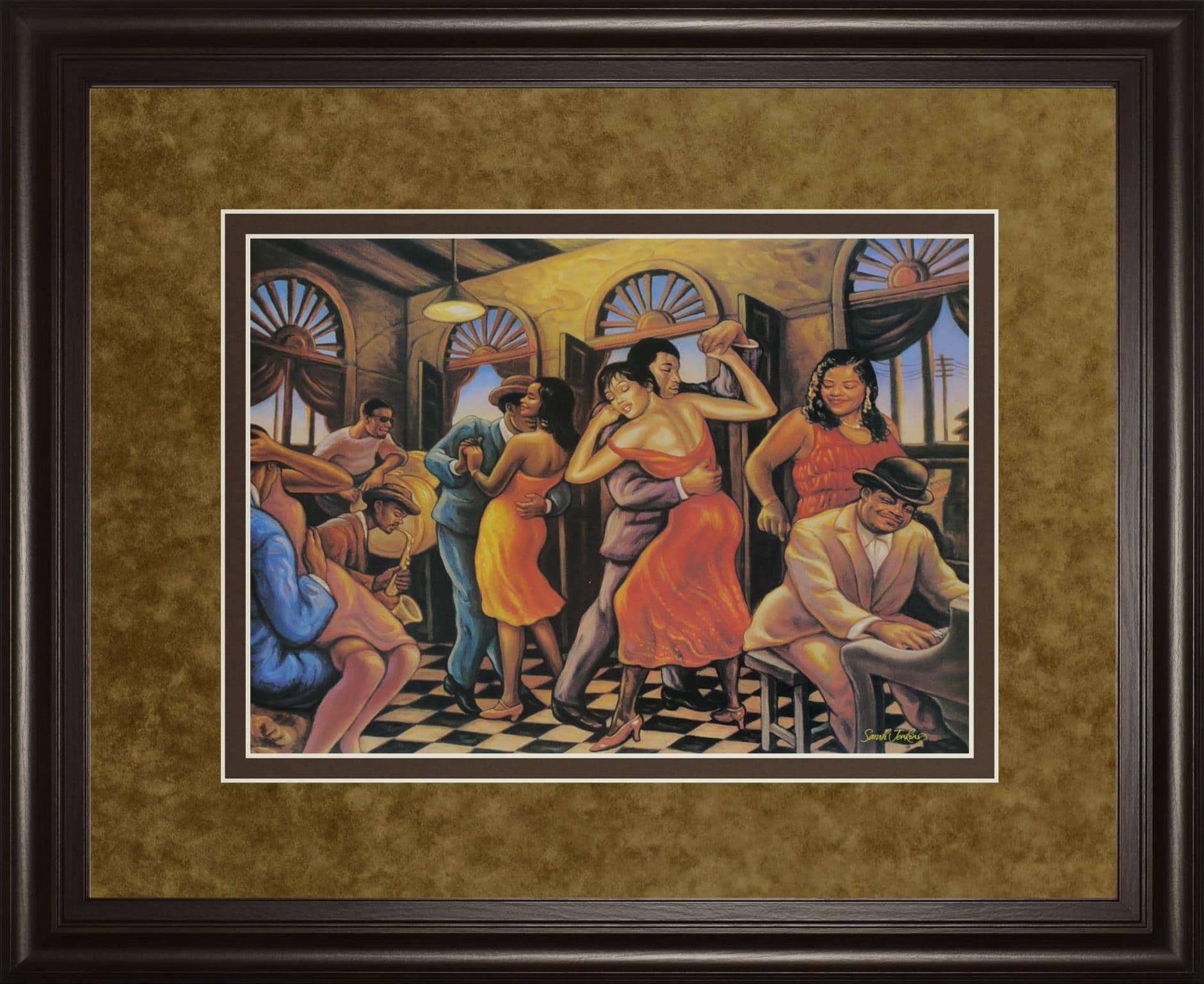 34 in. x 40 in. "Roadhouse" By Sarah Jenkins Framed Print Wall Art