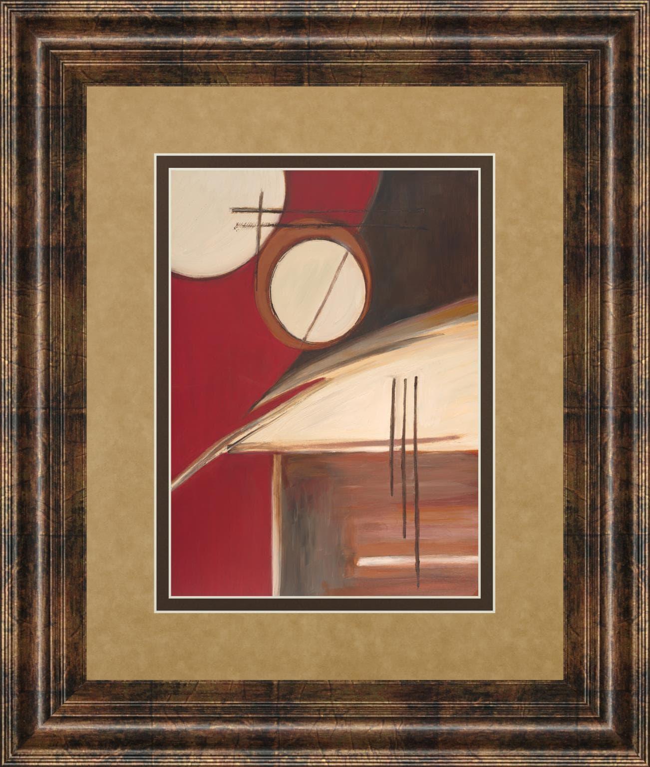 34 in. x 40 in. "Circa Design Il" By Joy Alldredge Framed Print Wall