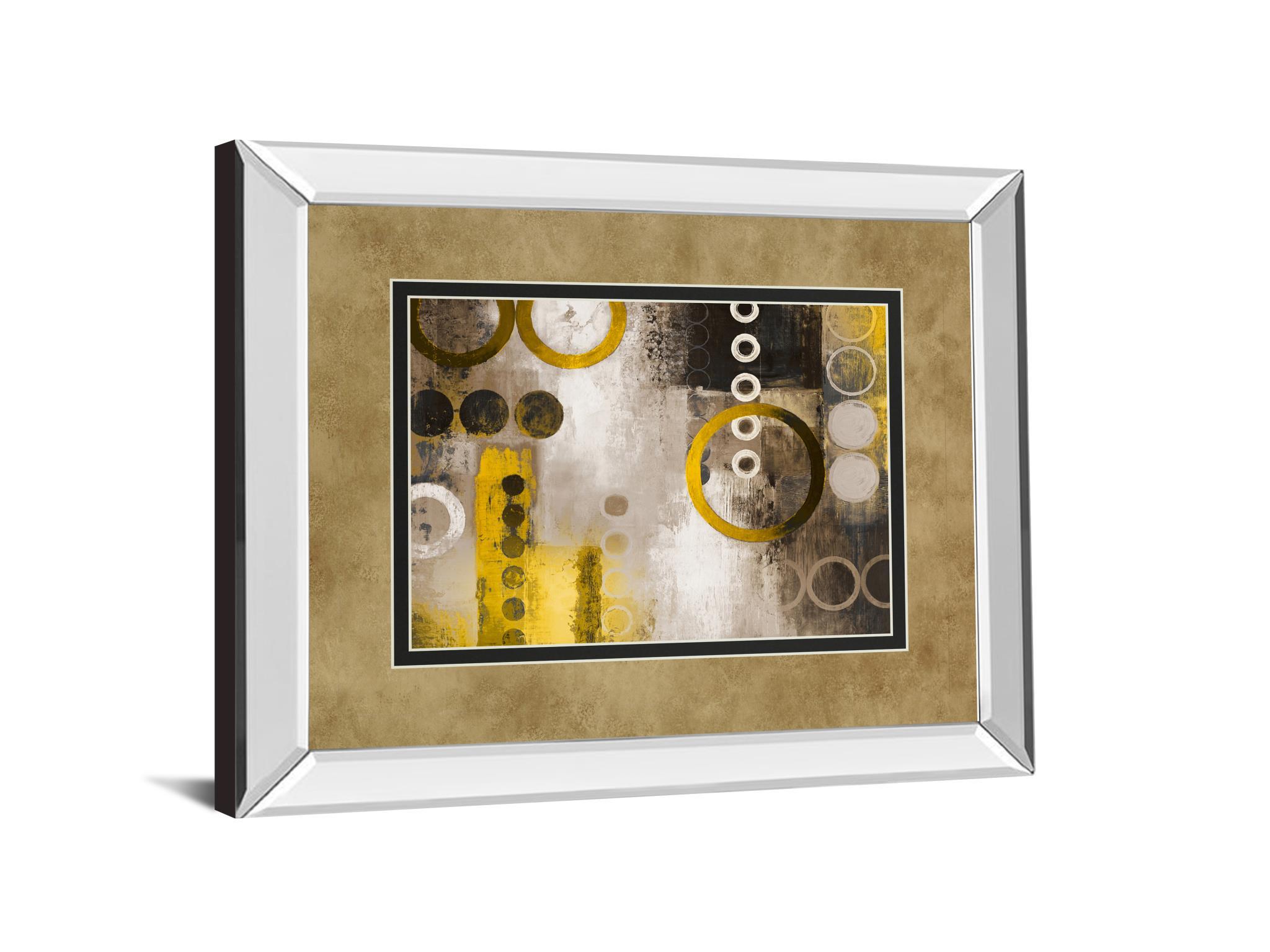 34 in. x 40 in. "Yellow Liberated" By Â Michael Marcon Mirror Framed