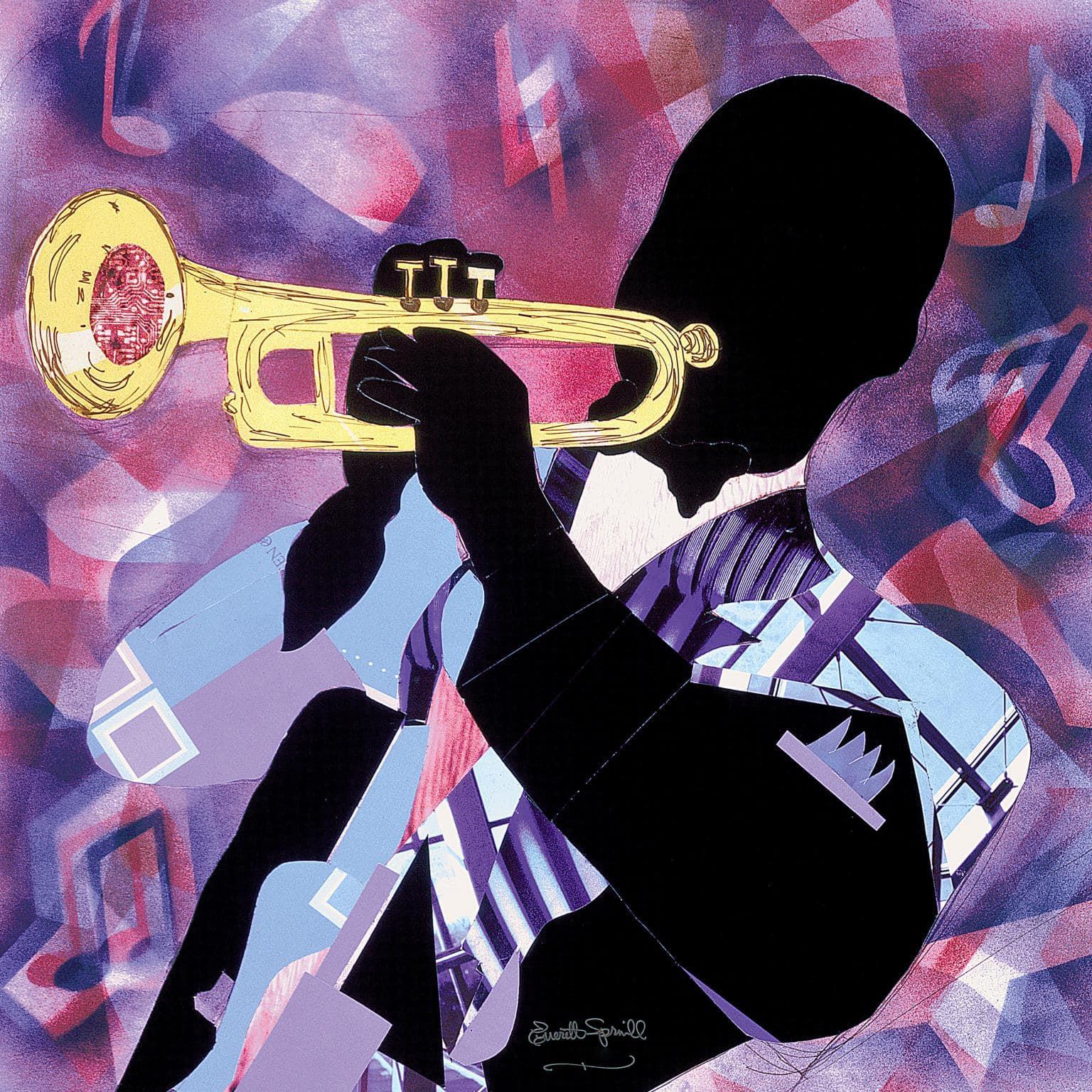 TRUMPET JAZZ BY EVERETT SPRUILL Classy Art