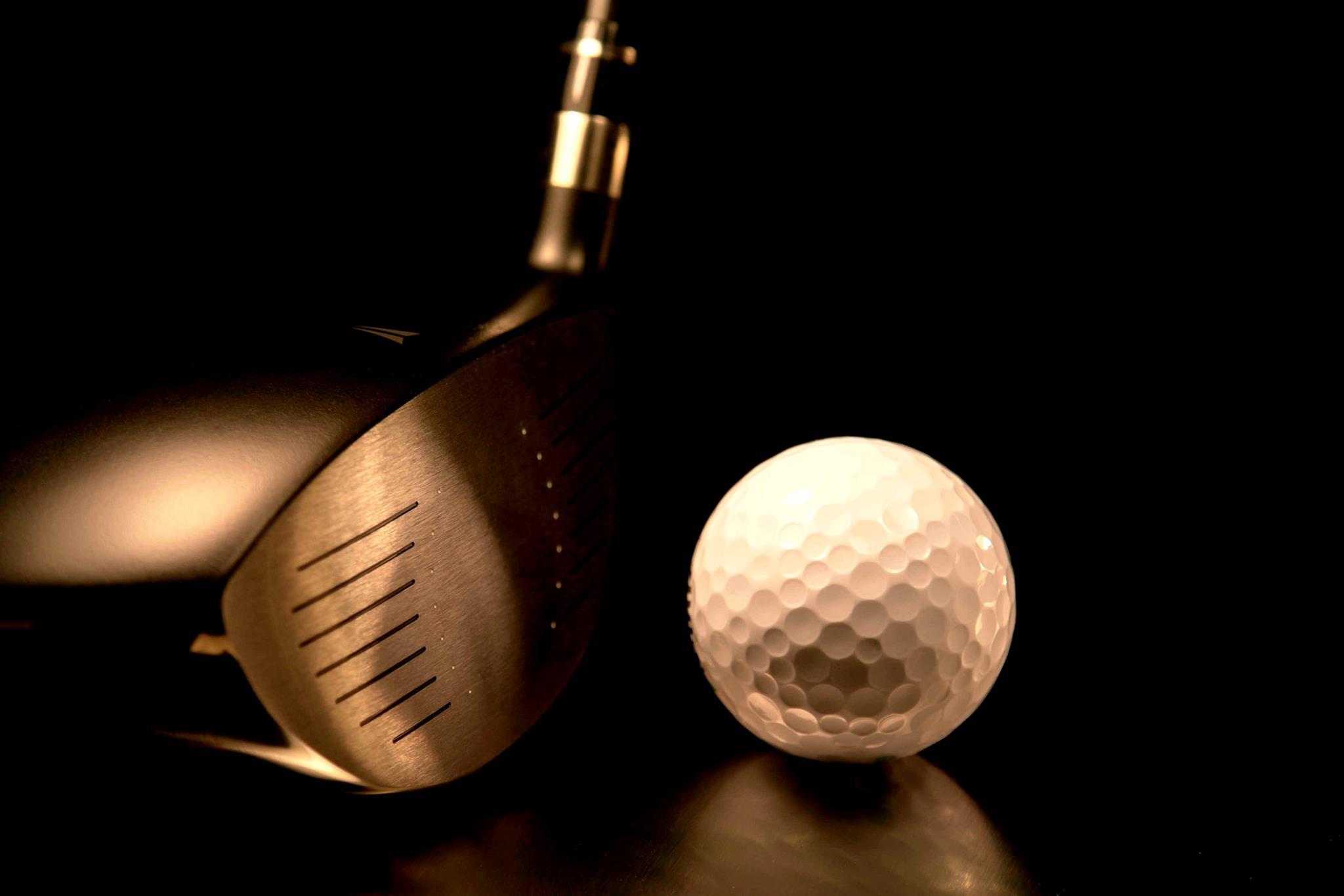 Temp Glass w/ Foil Golf Swing Classy Art