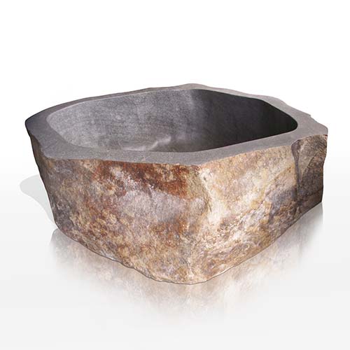 Riverstone bathtubCustom natural stone block bath tubFreestanding stone bath