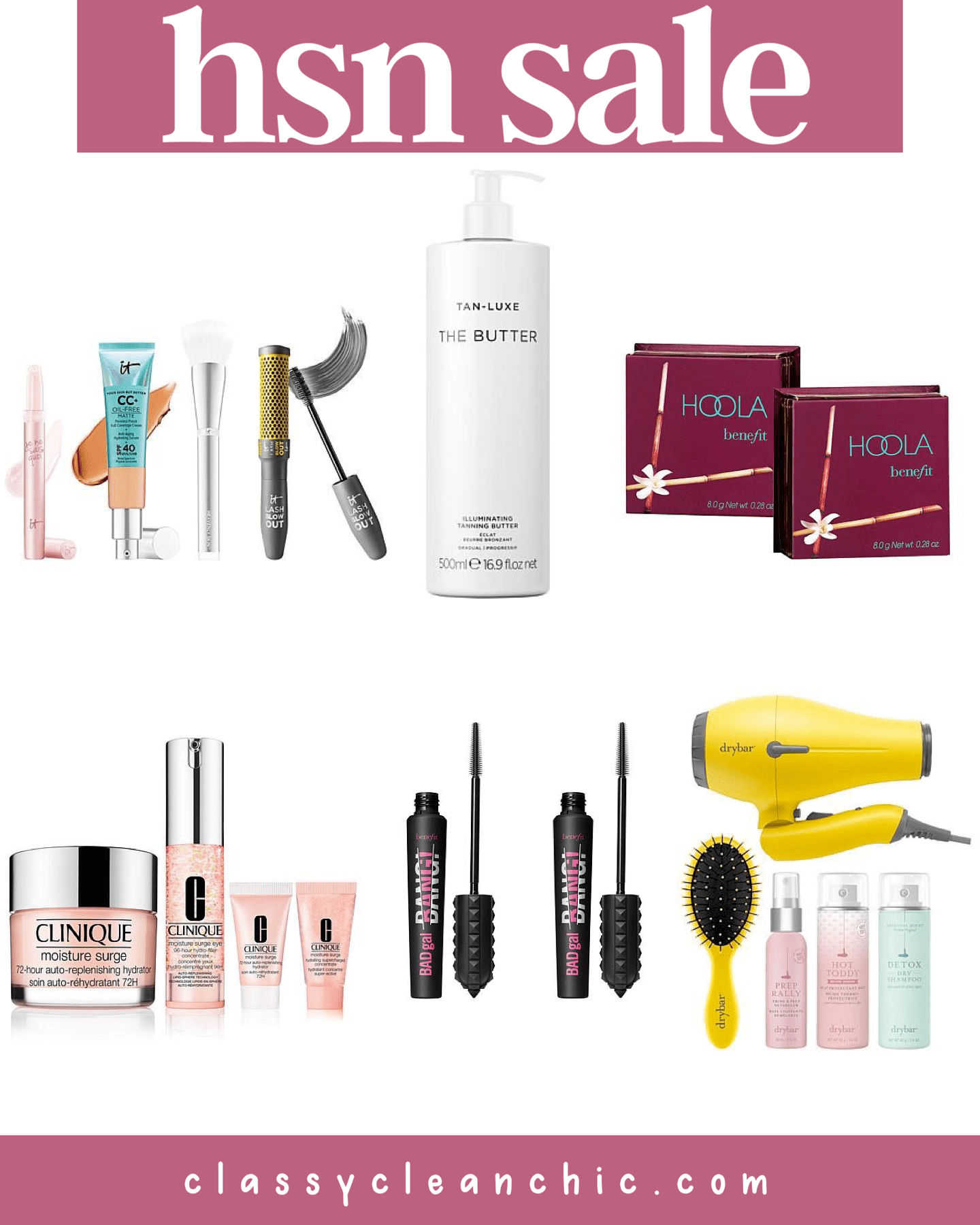 hsn sale beauty tan luxe hoola makeup skincare Classy clean chic