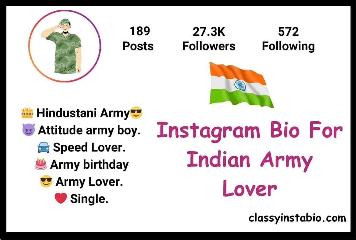 750+ Instagram Bio For Indian Army Lover [LATEST 2024]