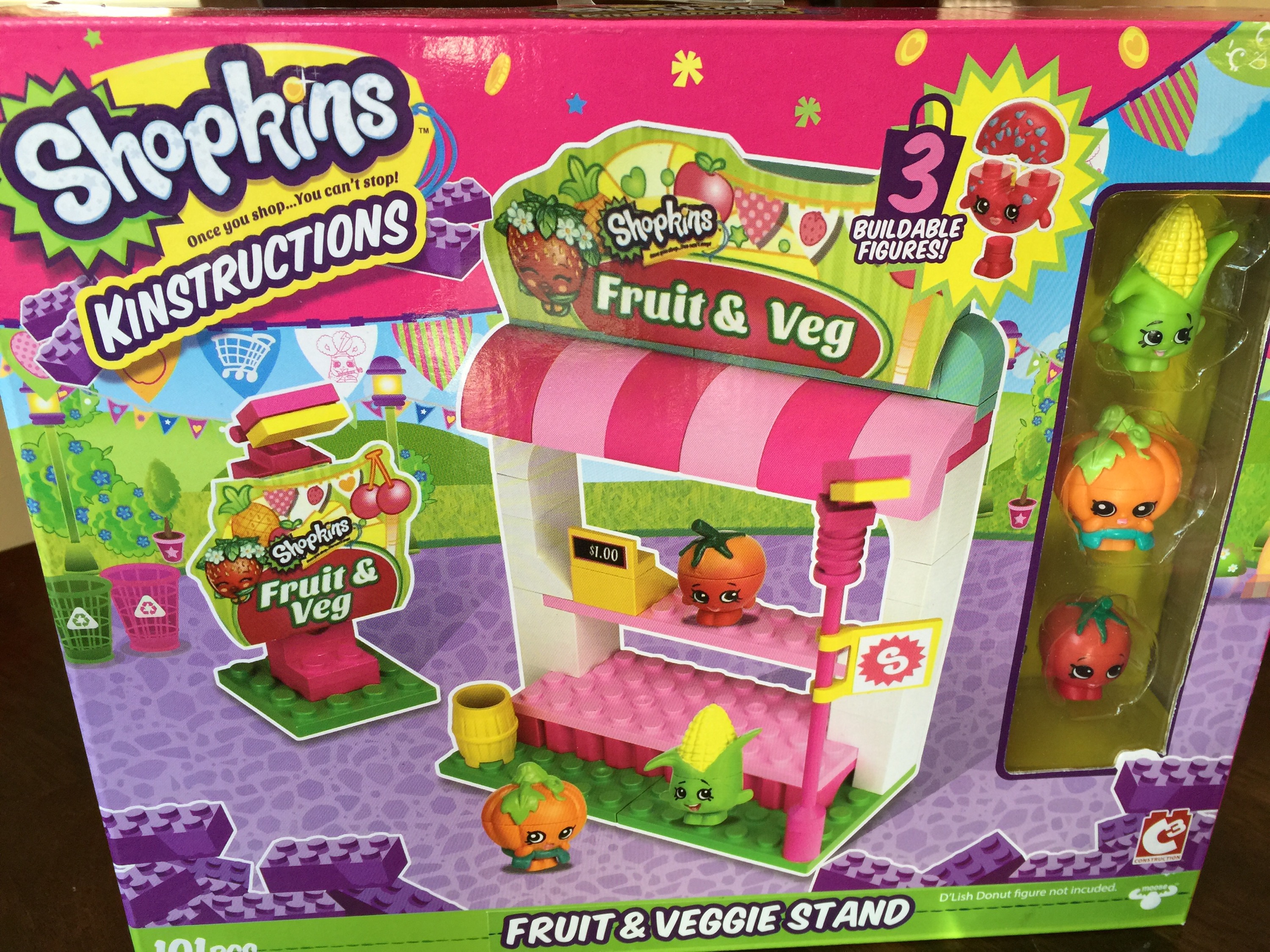Brand New Shopkins C3 Kinstructions buildable Playsets Video Review