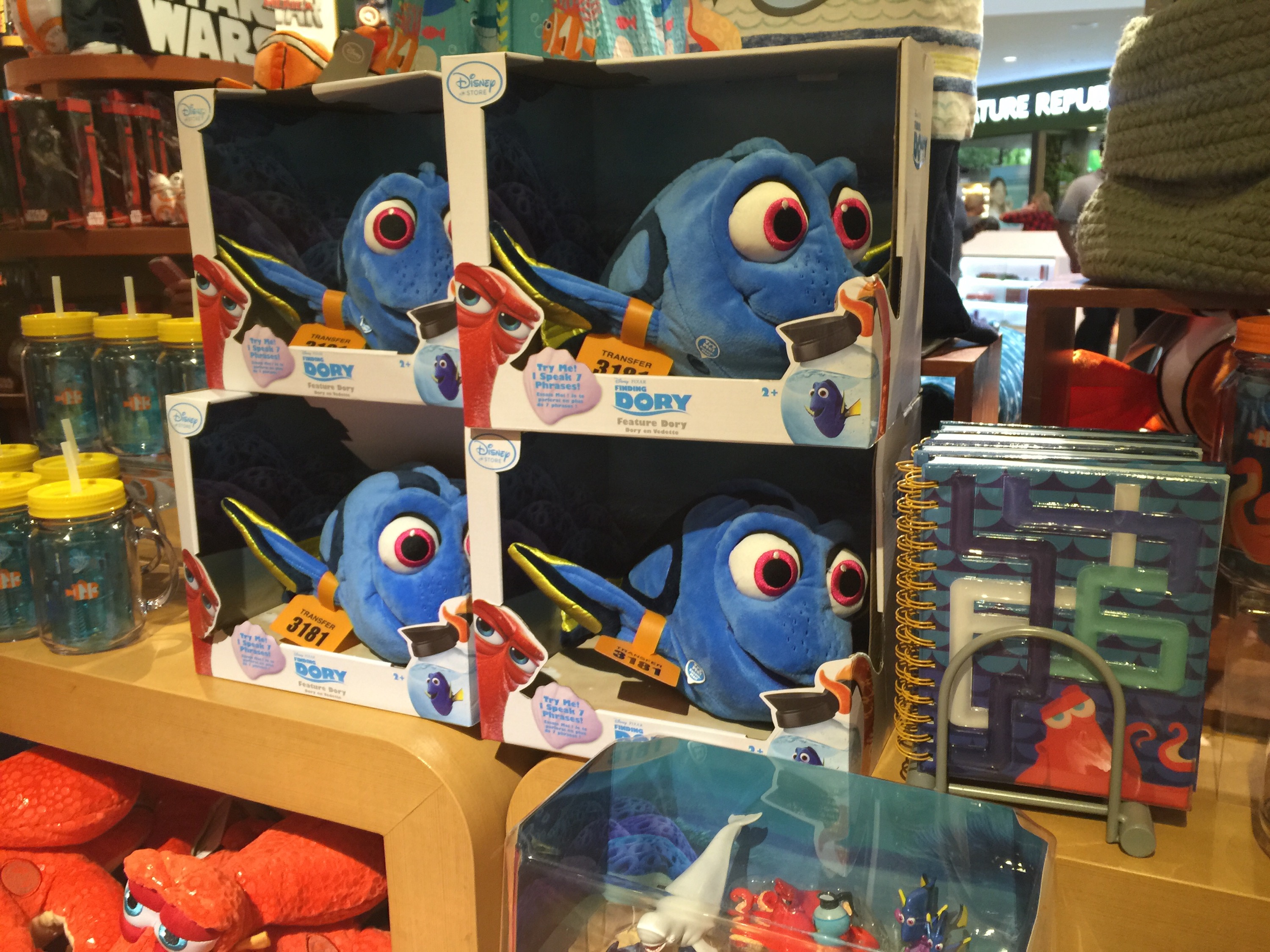 Video Finding Dory Toys, Bathing Suits & Plush Galore DisneyStore 