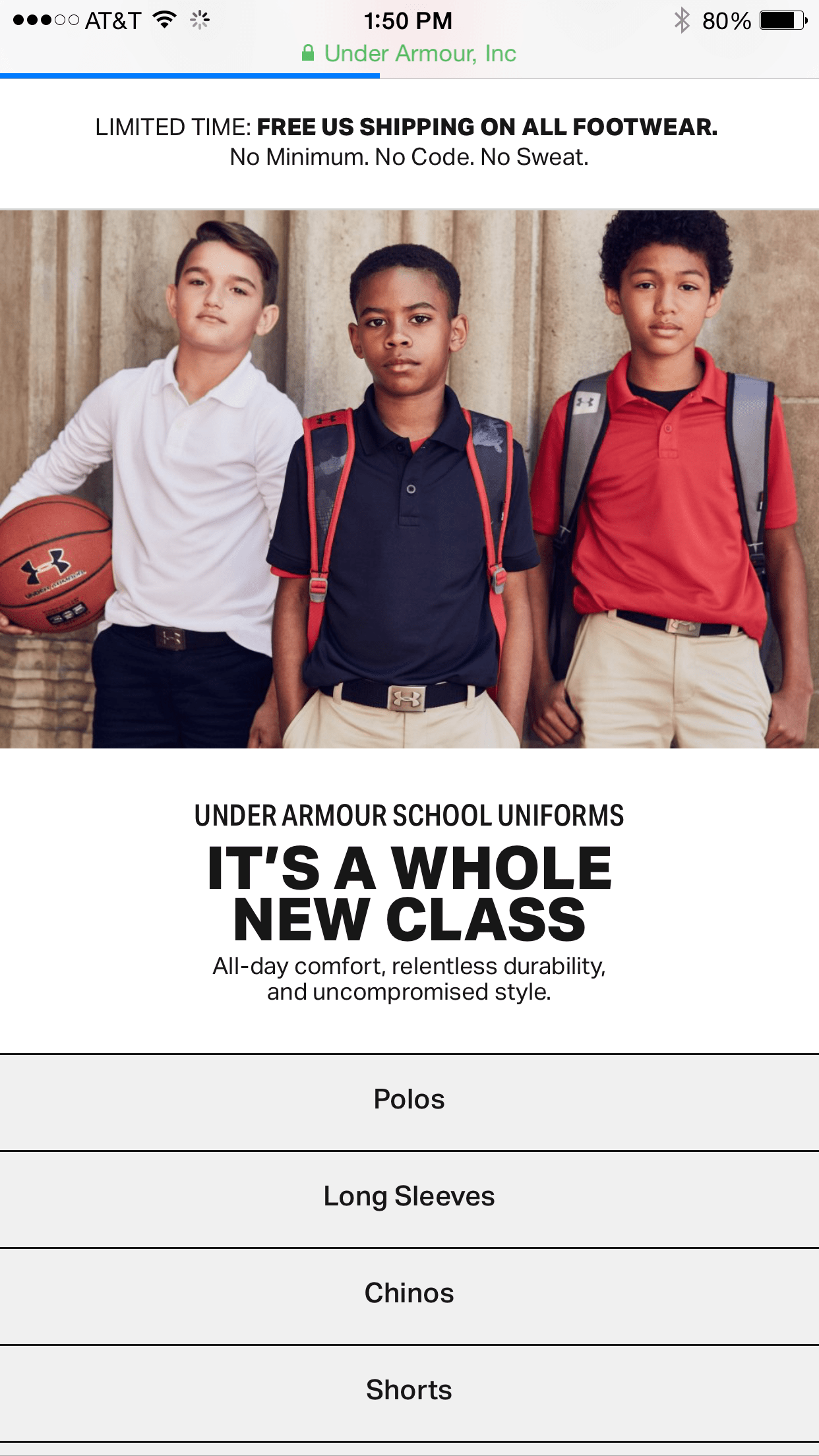 Under Armour Makes shopping for School Uniforms so Easy UANext
