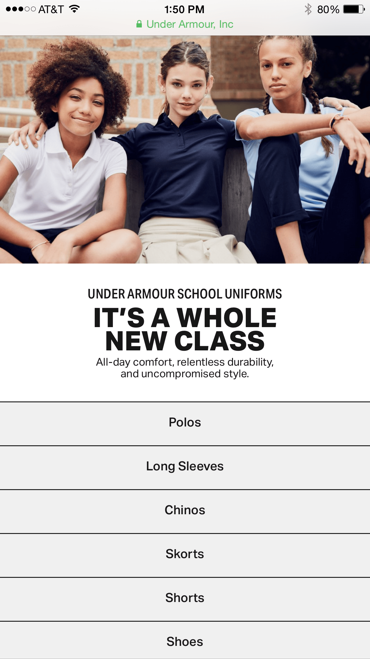 Under Armour Makes shopping for School Uniforms so Easy UANext