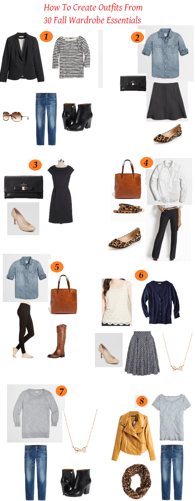 Part 2 How to Create Outfits from 30 Fall Wardrobe Essentials