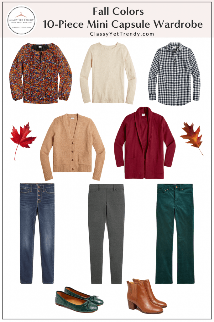 Fall Colors 10Piece Mini Capsule Wardrobe