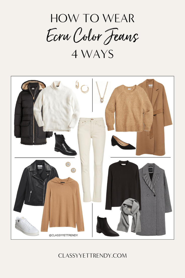 How To Wear Ecru Jeans 4 Ways
