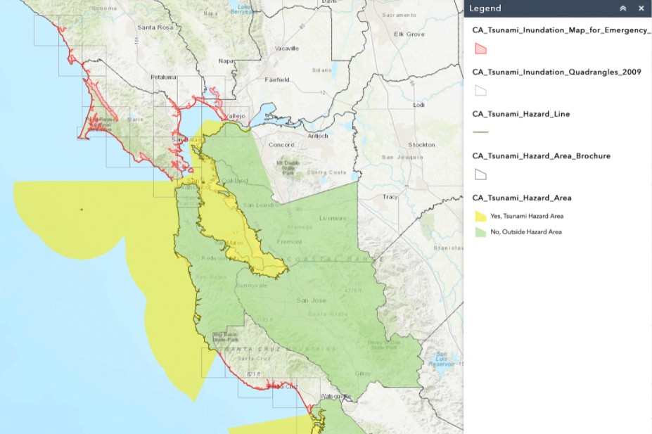 CA Geological Survey Releases New Tsunami Hazard Maps For Three Bay