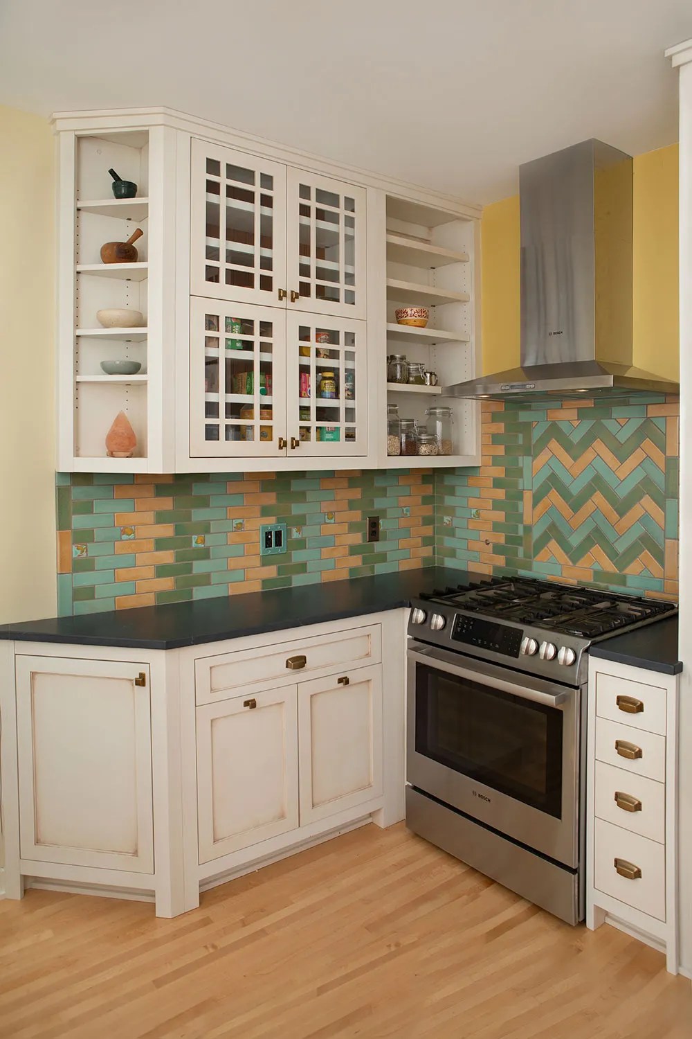 The Impressionist Kitchen Tile Backsplash by Clay Squared to Infinity