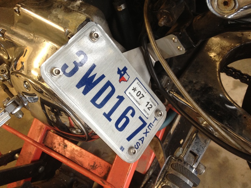 Sportster License Plate Mount Clayton Miller