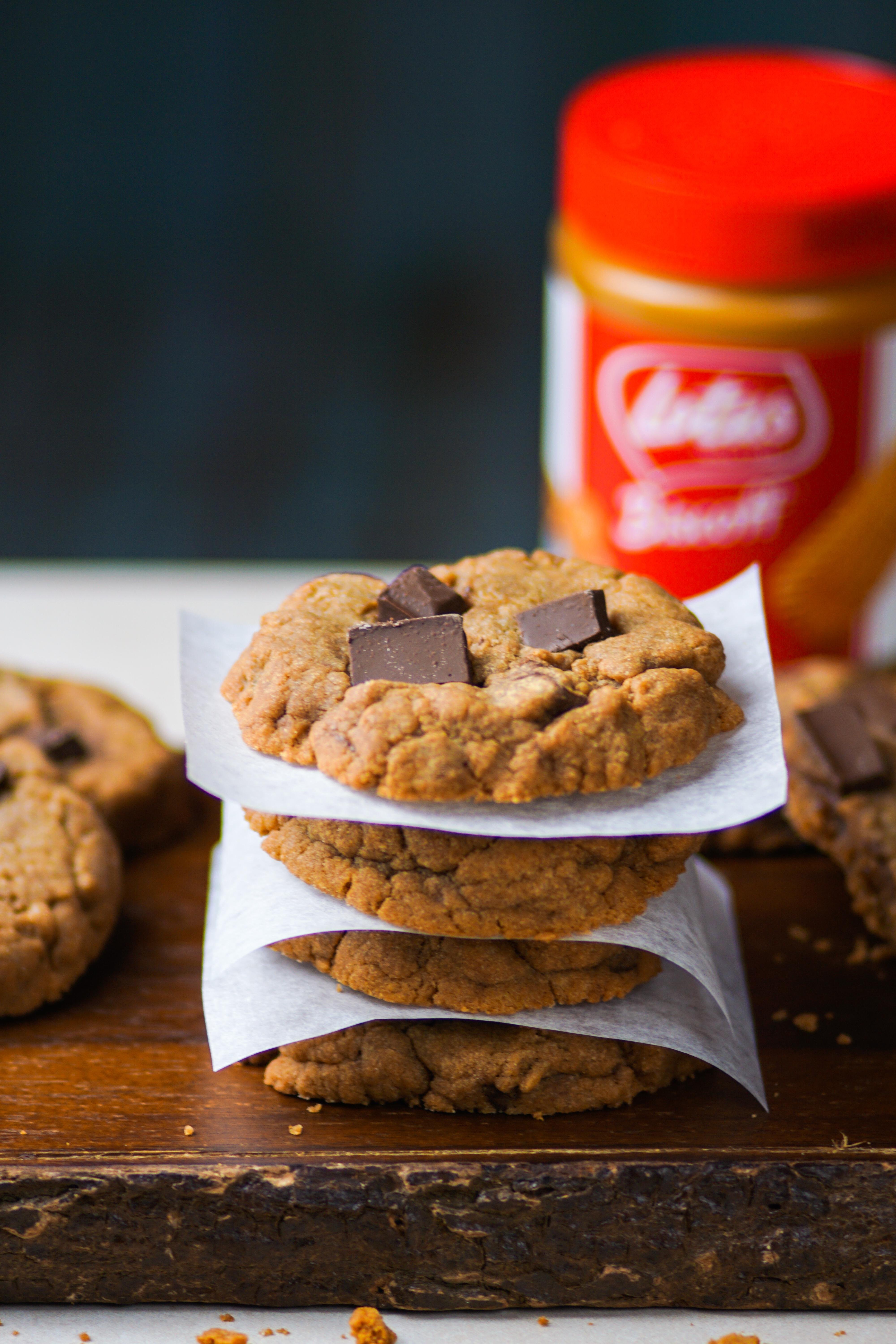 biscoff & chocolate cookies