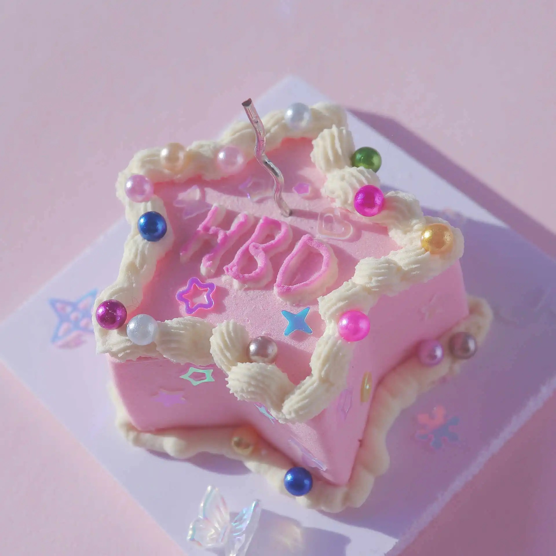 Y2K Star Clay Cake Kit Air Dry Clay with Cream Clay Sparkle ClayzyFun