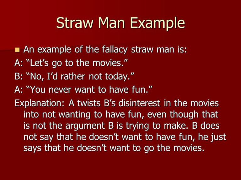What Is A Straw Man Argument? Definition And Examples