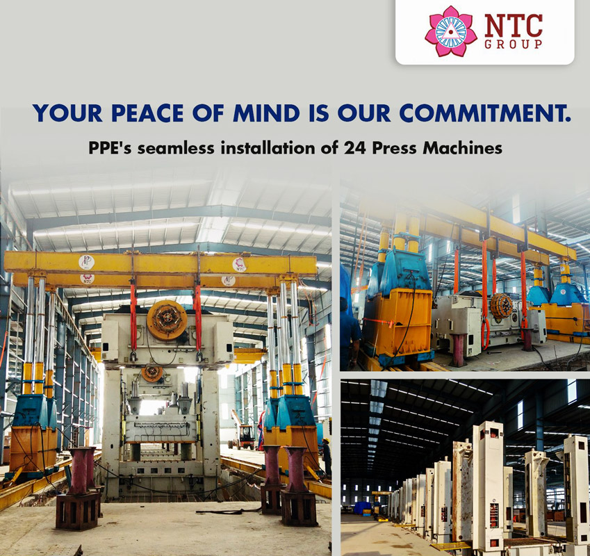 NTC Group's Engineering Solutions (PPE) Installed 24 Press Machines for