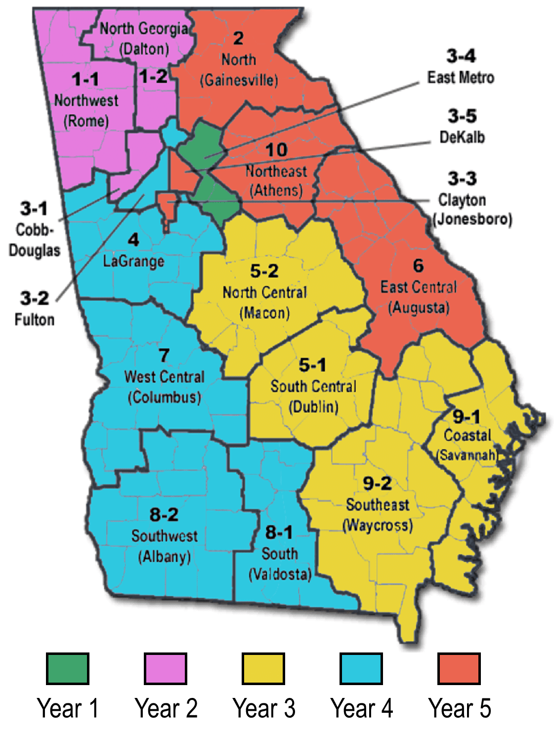 CDC DisabilityHealth Map Color Center for Leadership in