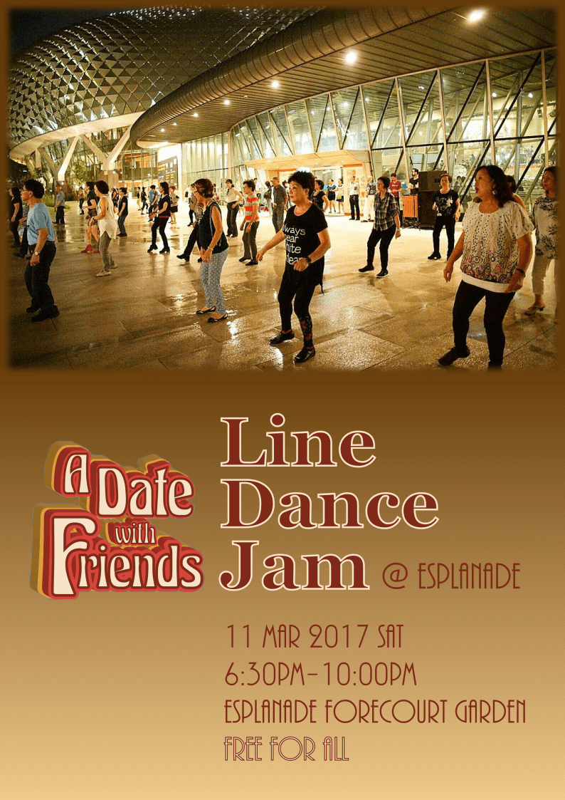 Line Dance Jam Esplanade, Sat, 11 Mar 2017 (FOC) Country Line Dance