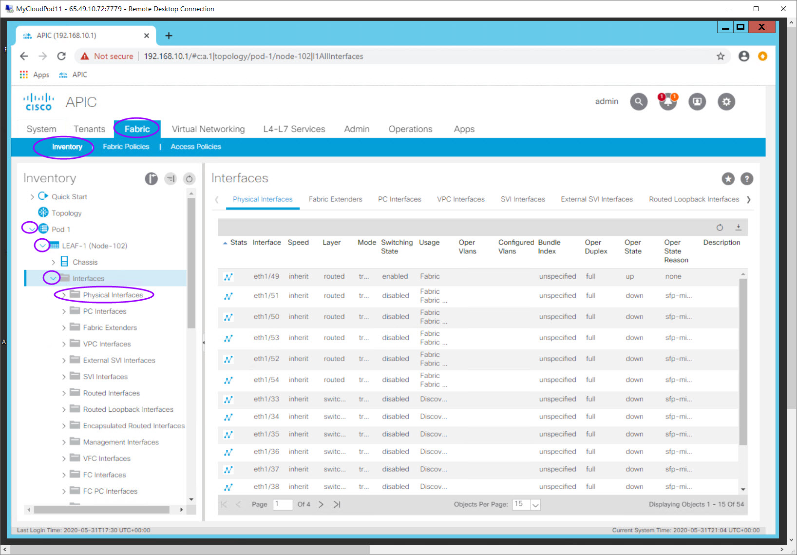 Lab 01 Fabric Discovery ACI 4 Lab Guide