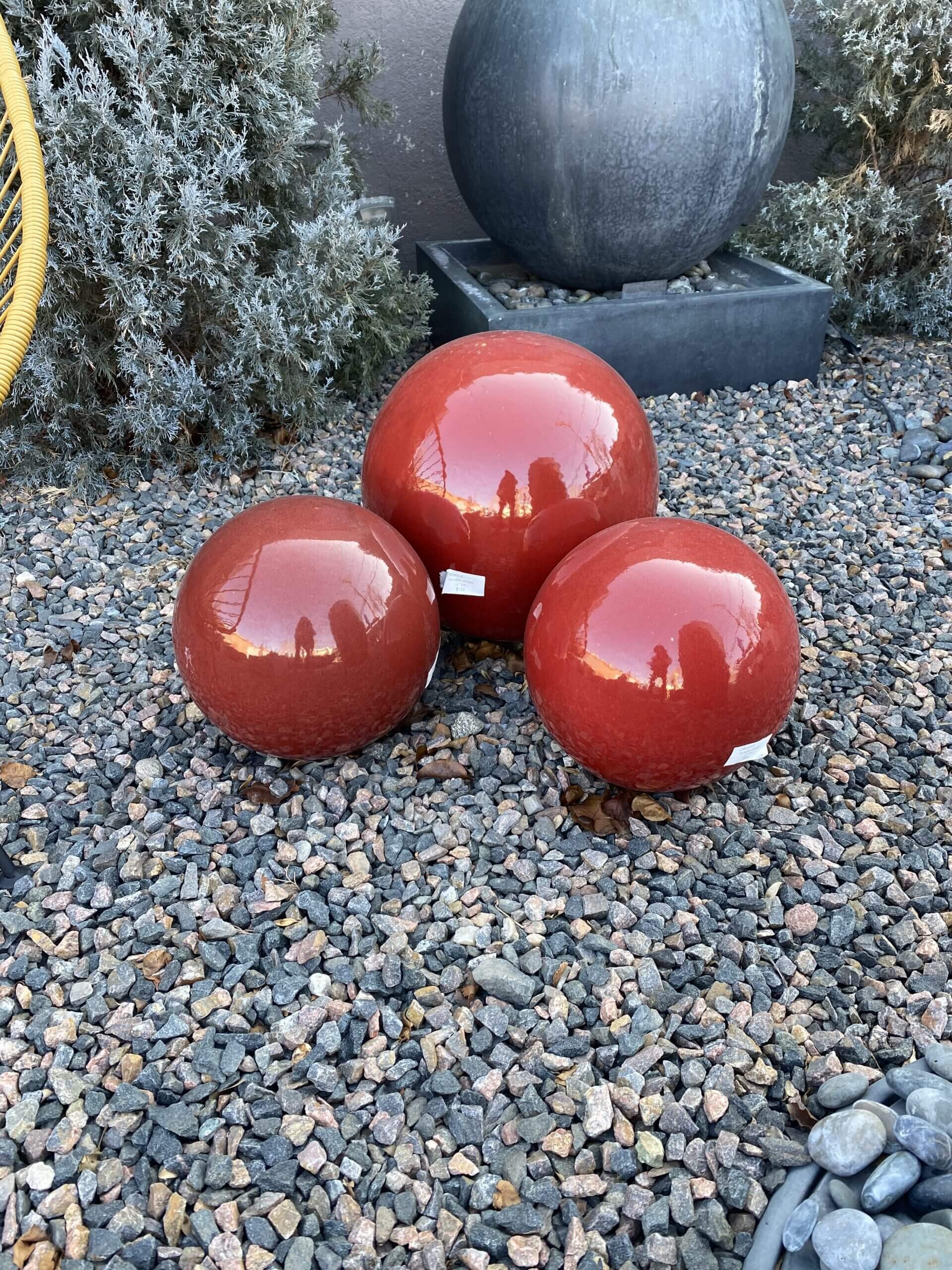 Decorative Yard Balls Patio Decor Add A Pop Of Color
