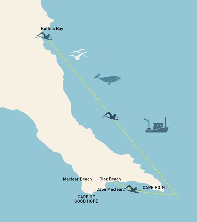 Cape Point Nc Map Cape Point Cape Long Distance Swimming Association