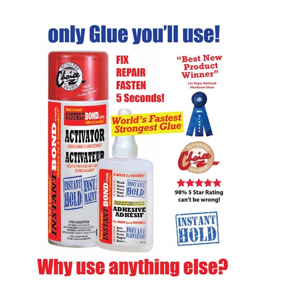 Instantbond 50ml Strongest Adhesive Gel/ 200ml Activator 3 Second