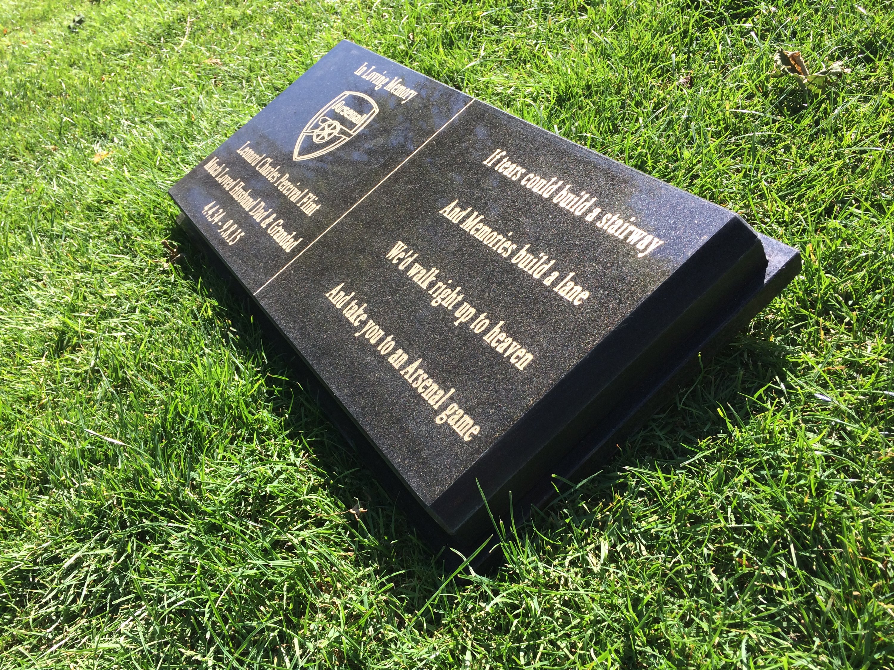 Pet Memorial Plaque Headstone EngravedGranite Plaque stone Custom Made