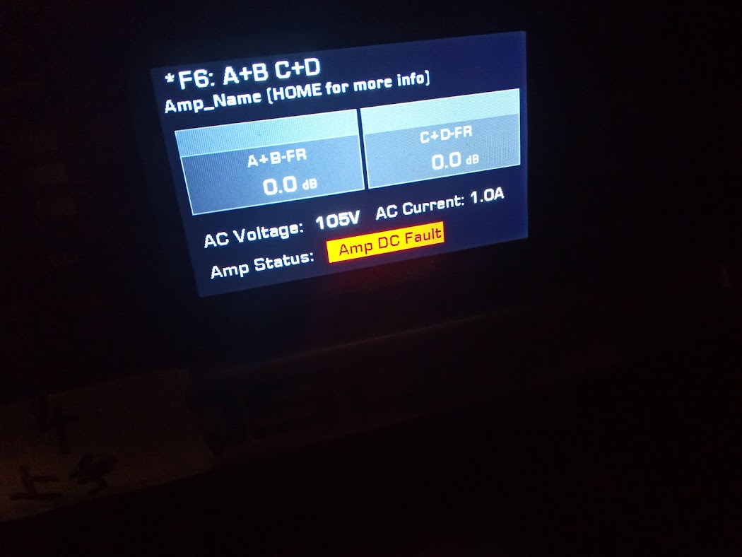 QSC PLD4.2 Power Amp says "Amp DC Fault" and does not work. Gearspace