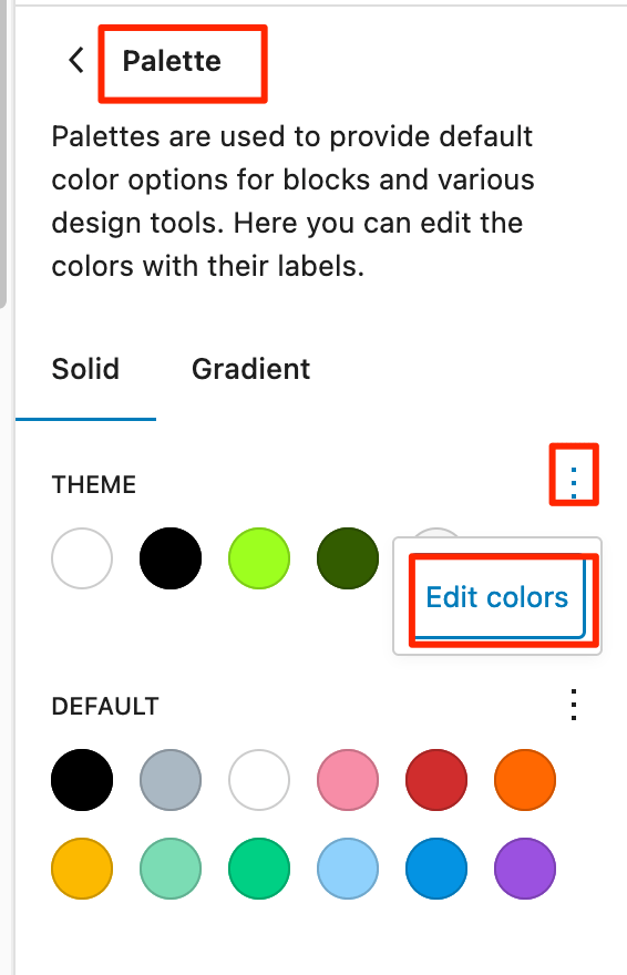 Old Posts/Pages only follows the default theme style color