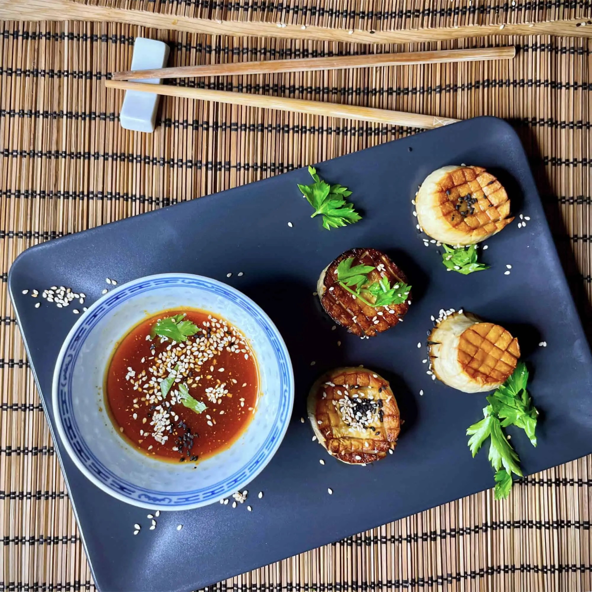 King oyster mushroom "scallops" Clean Bites