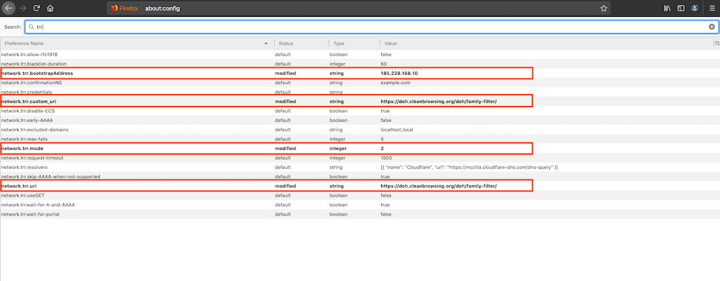 Configure DNS-over-HTTPS (DOH) (Firefox) - CleanBrowsing Help