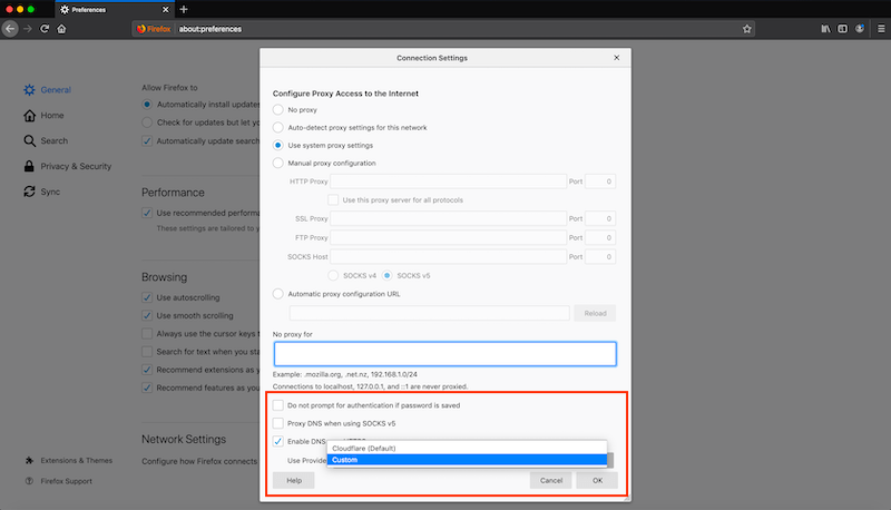 Configure DNS-over-HTTPS (DOH) (Firefox) - CleanBrowsing Help